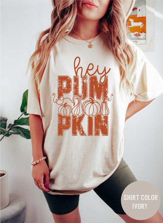 Pumpkin Halloween Shirt, Comfort Colors Floral Pumpkin Shirt, Retro Pumpkin Shirt, Cute Fall Tee