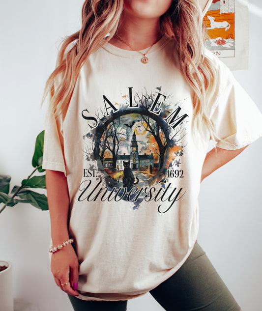 Salem University Est 1692 Witchy Halloween Shirt